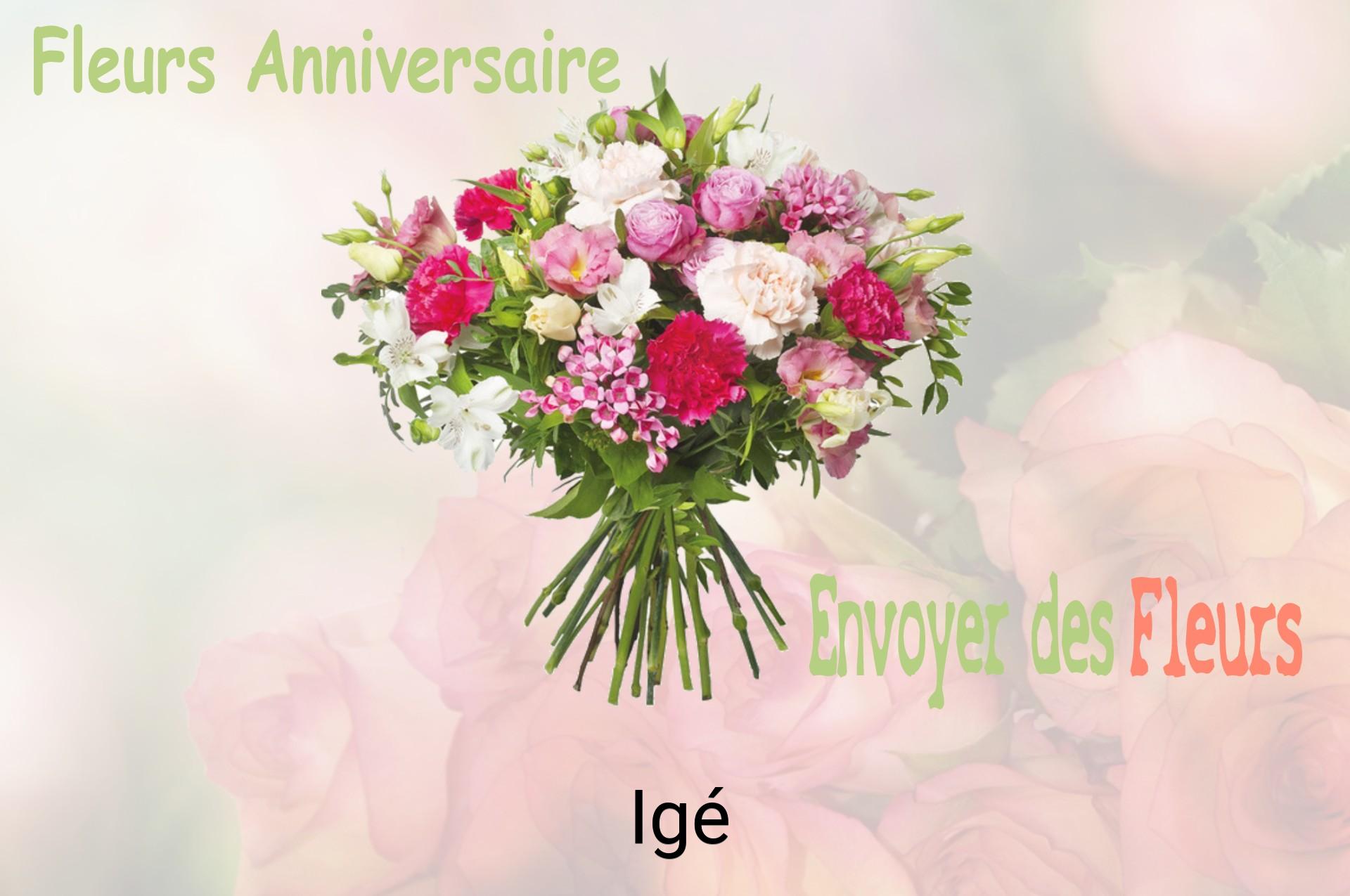 Bouquet de fleurs d’anniversaire livré à Igé